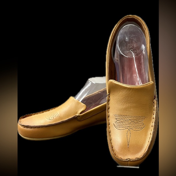 Twisted X Tan Moccasin-Style Loafers Slip/on Leather Tan Slippers Womens 11 - Picture 8 of 14
